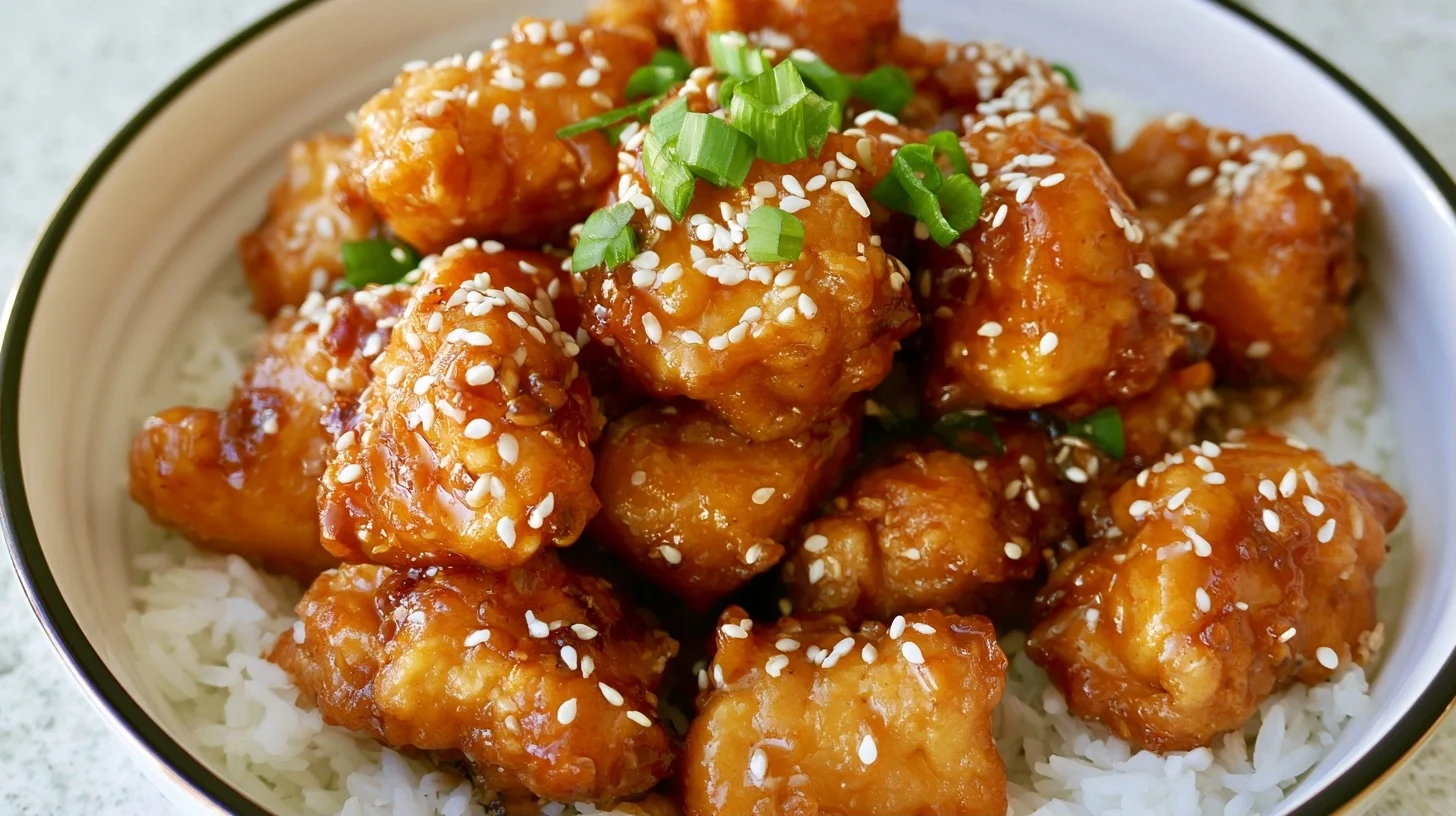 The Best Crispy Sesame Chicken Recipe with Sweet Honey Sauce