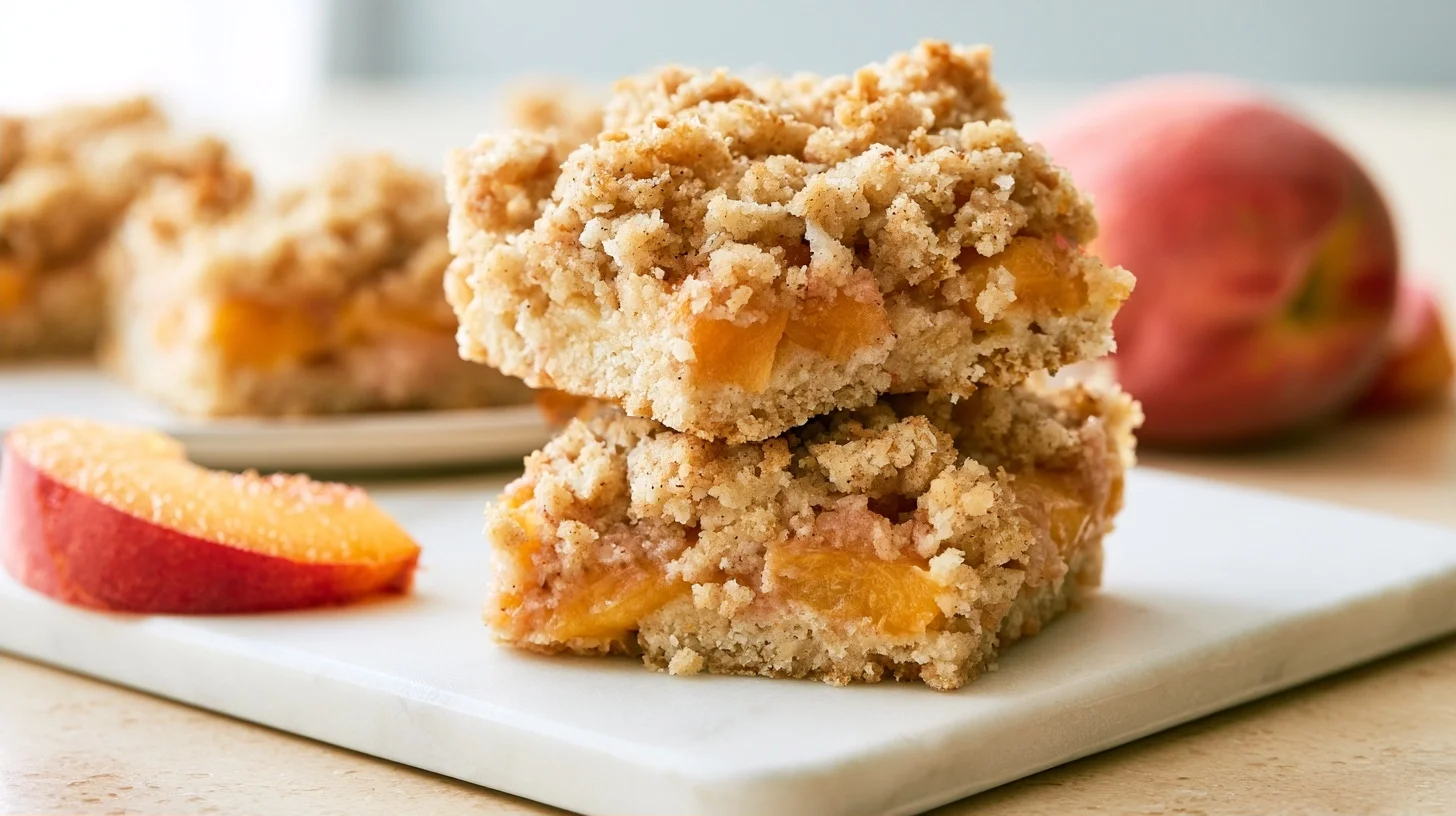 Peach Crumb Bars