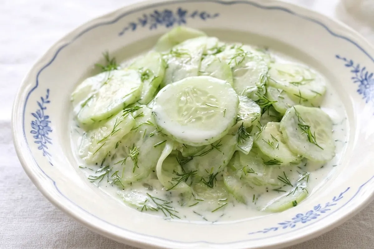 German Cucumber Salad Recipe (Gurkensalat): Easy and in just 20 Minutes