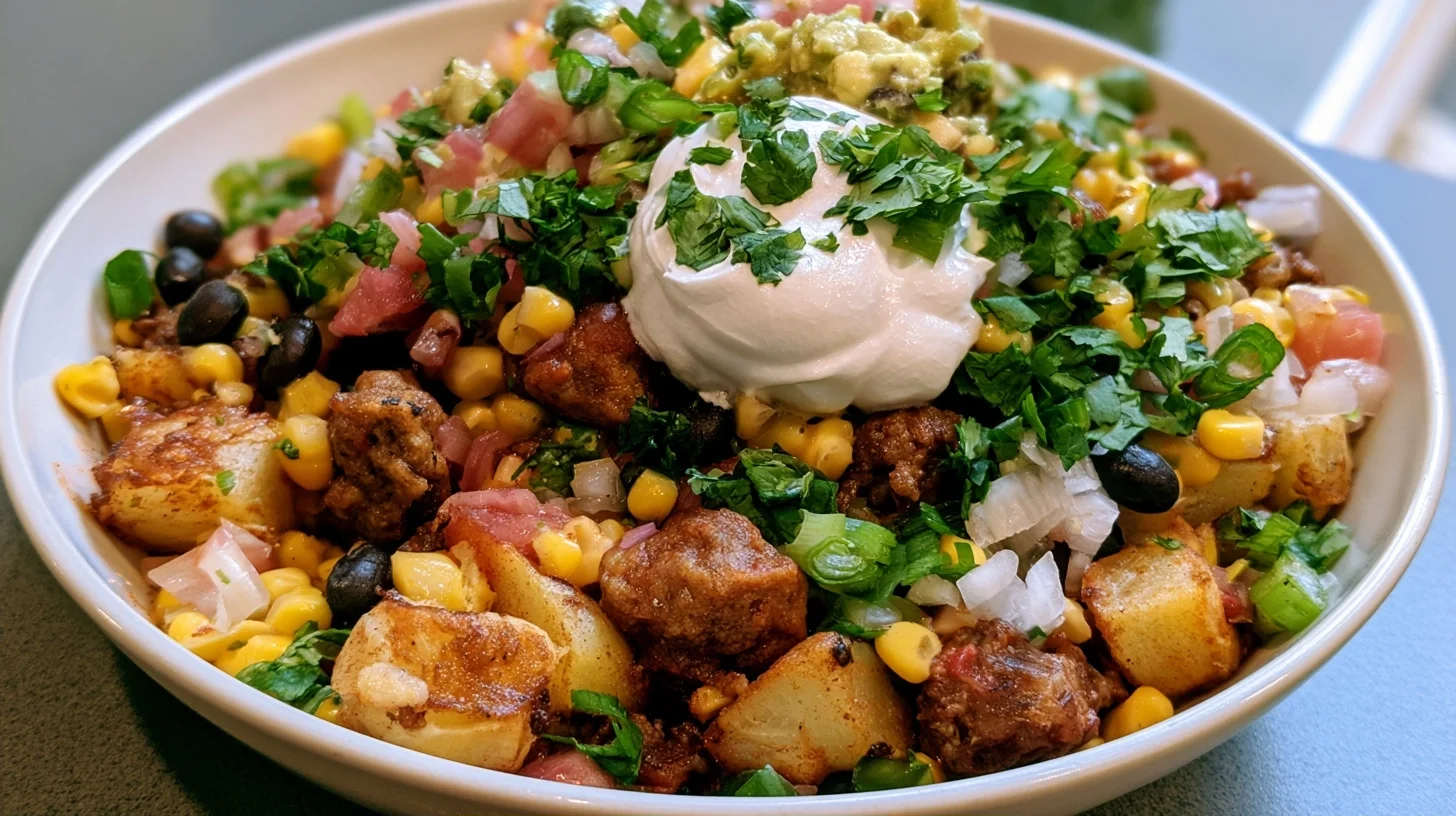 Loaded Potato Taco Bowl
