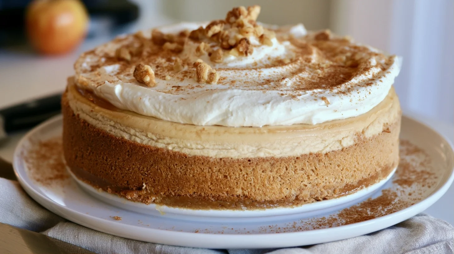The Best Apple Cider Cheesecake with Concentrated Fall Flavor
