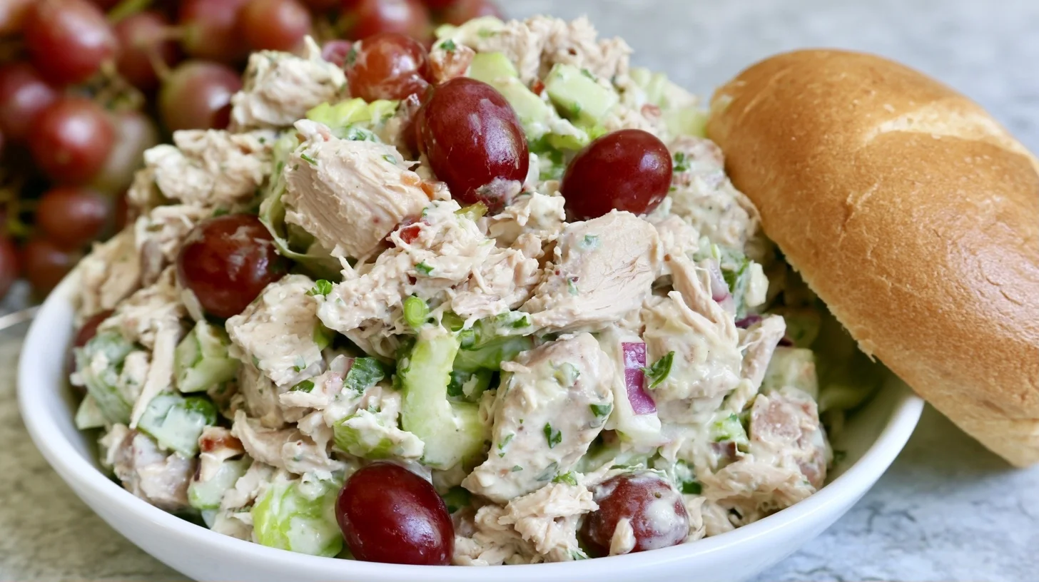 The Best Chicken Salad Recipe with Grapes and Pecans
