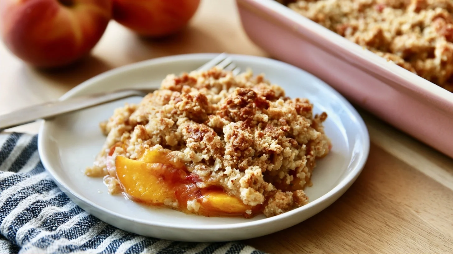 Peach Crisp With Fresh Peaches