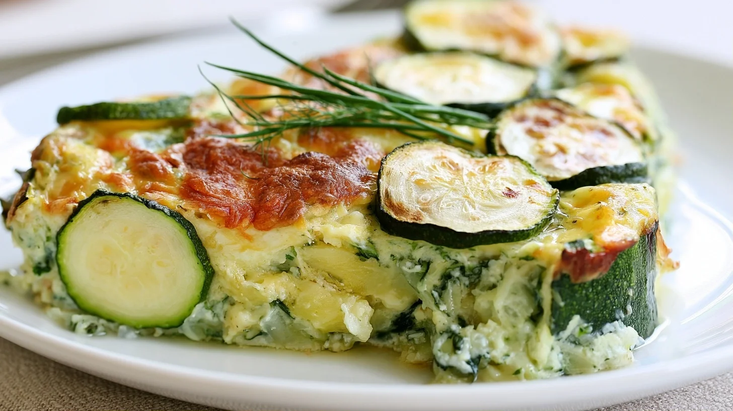 The Best Zucchini Casserole Recipe with Creamy Cheese Layers