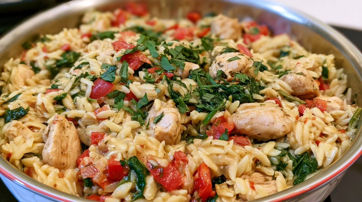 One Pot Chicken and Orzo