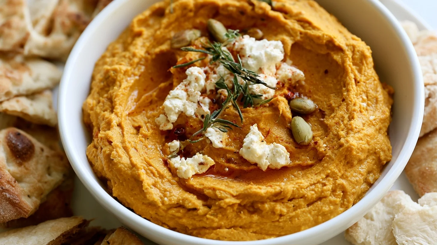 Pumpkin Whipped Feta Dip That’s Easy and Ready in 10 Minutes