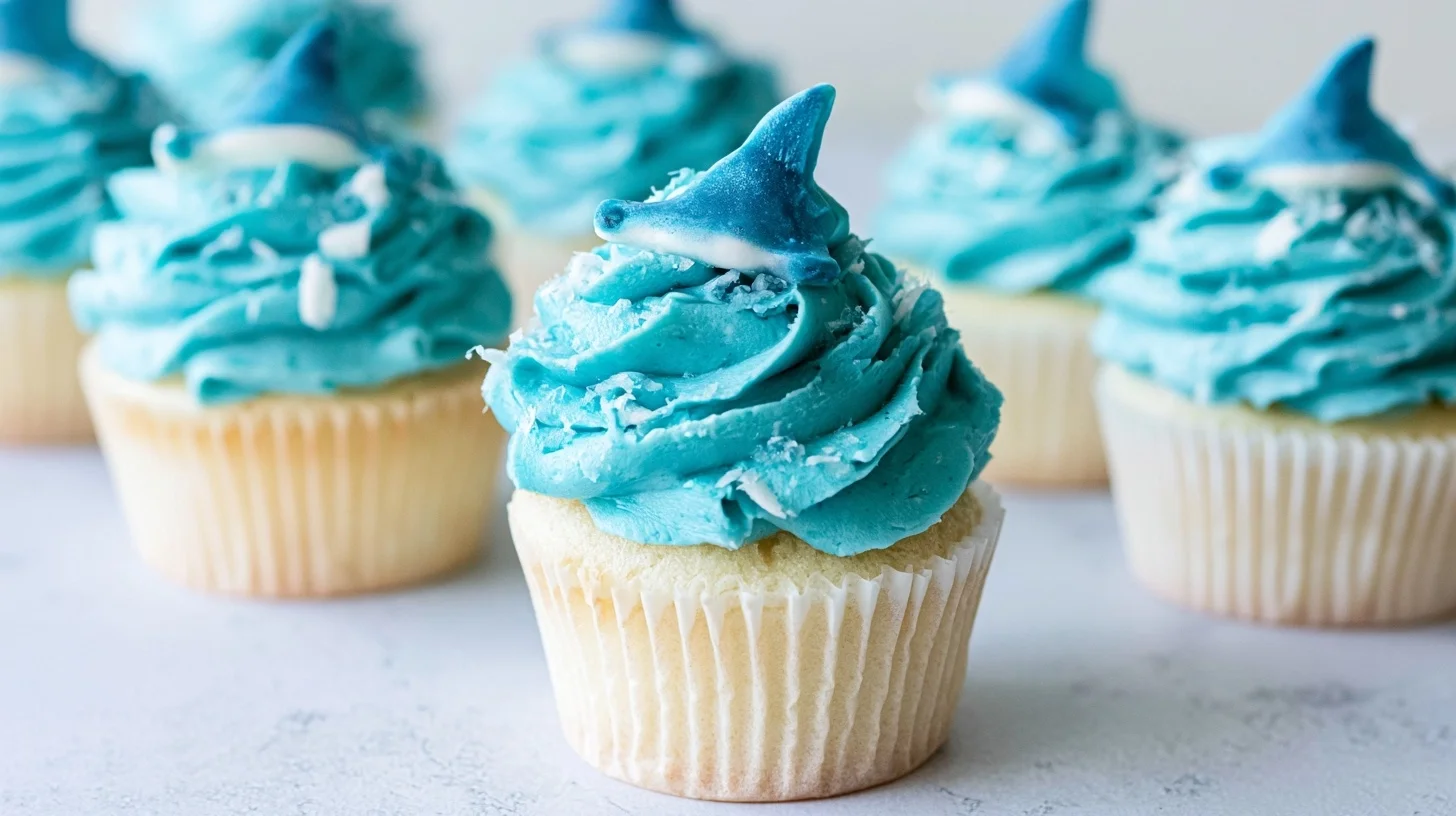 Shark Attack Cupcakes: Fun Ocean-Themed Treats for the Shark week