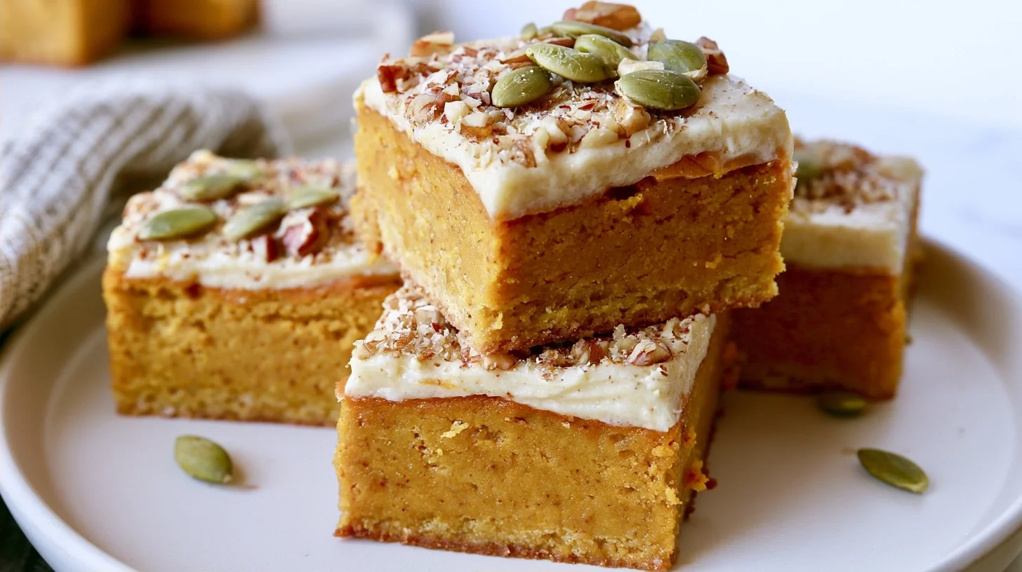 Pumpkin Bars with Cream Cheese Frosting