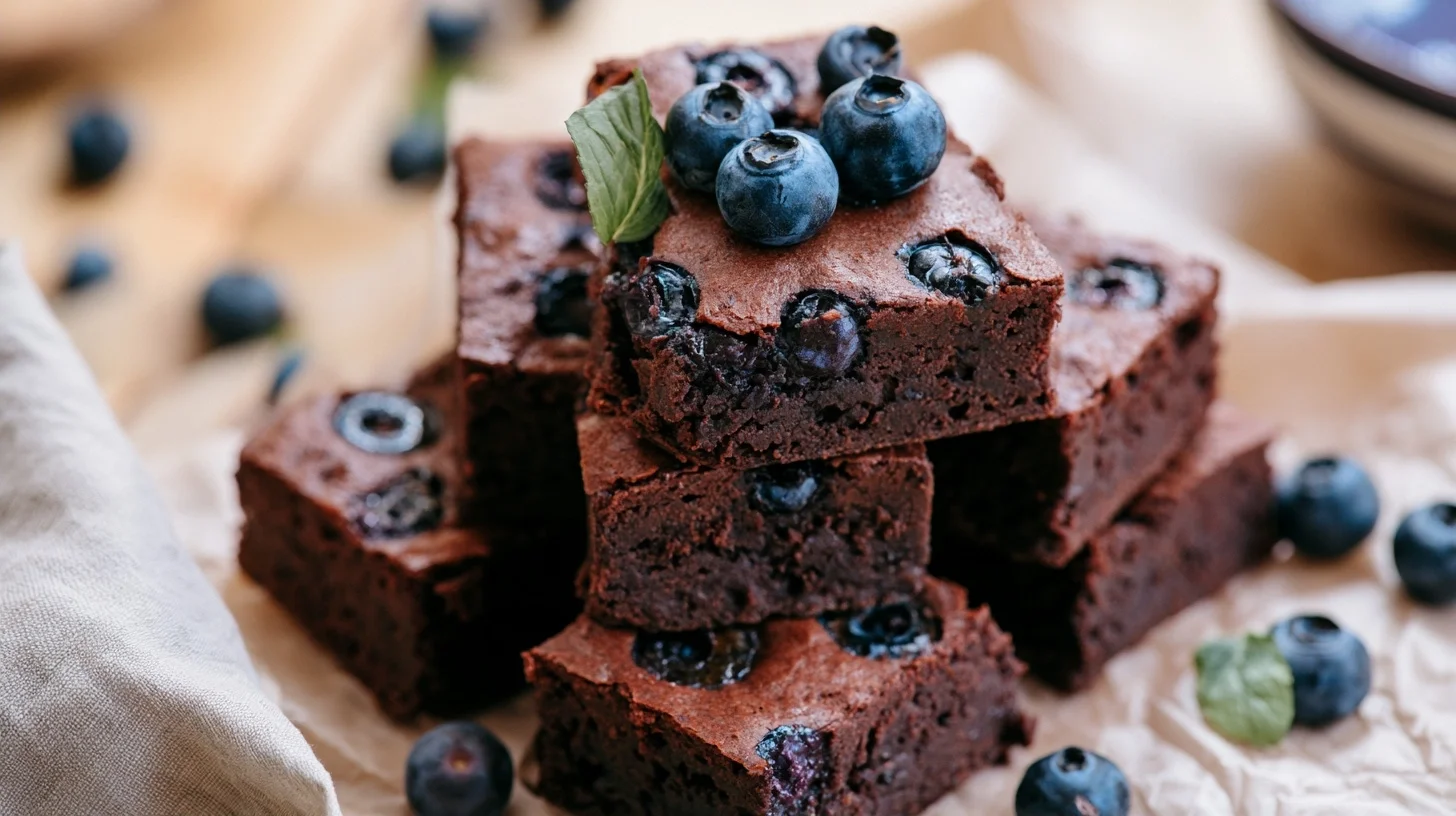 Fresh Blueberry Brownies