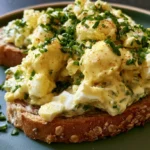 Egg salad sandwich recipe served on toasted bread with lettuce and tomato on white plate