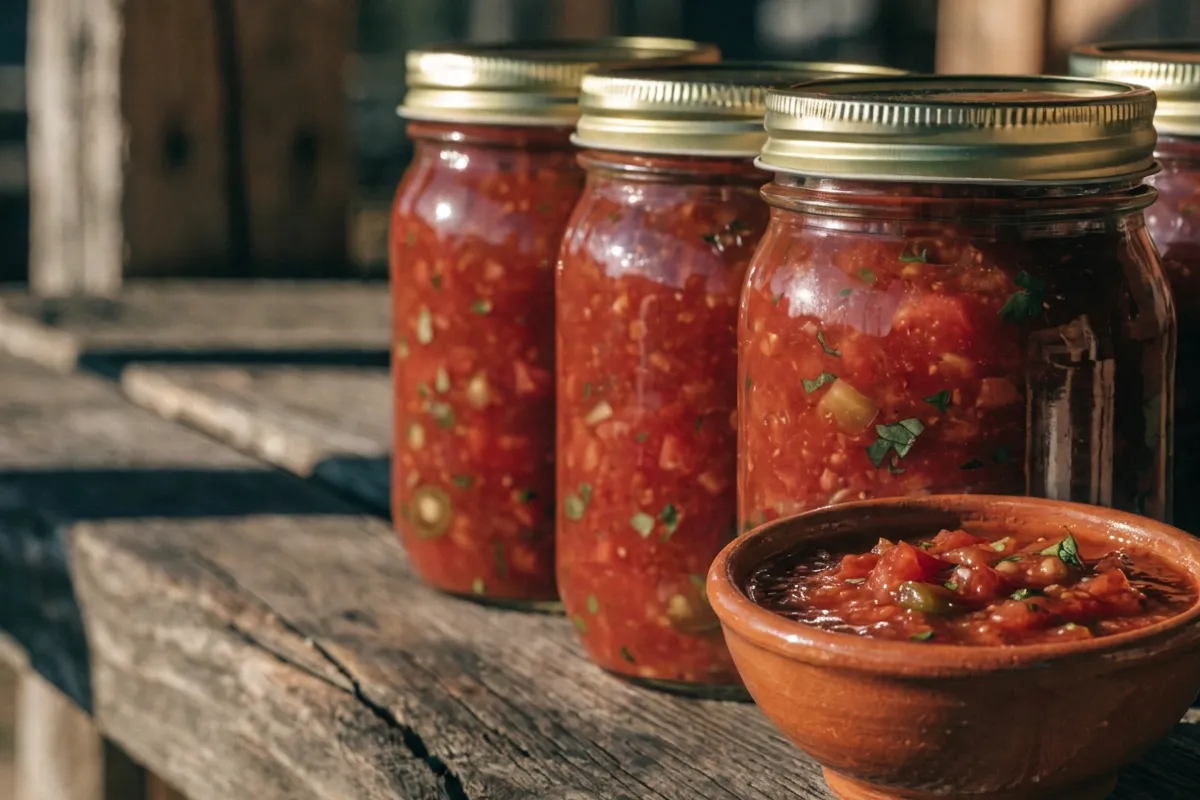 Canning Salsa with Fresh Tomatoes