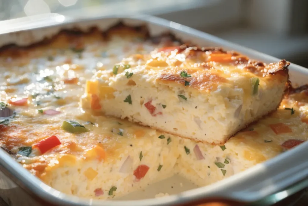Cottage Cheese Breakfast Casserole glp1 meal ideas