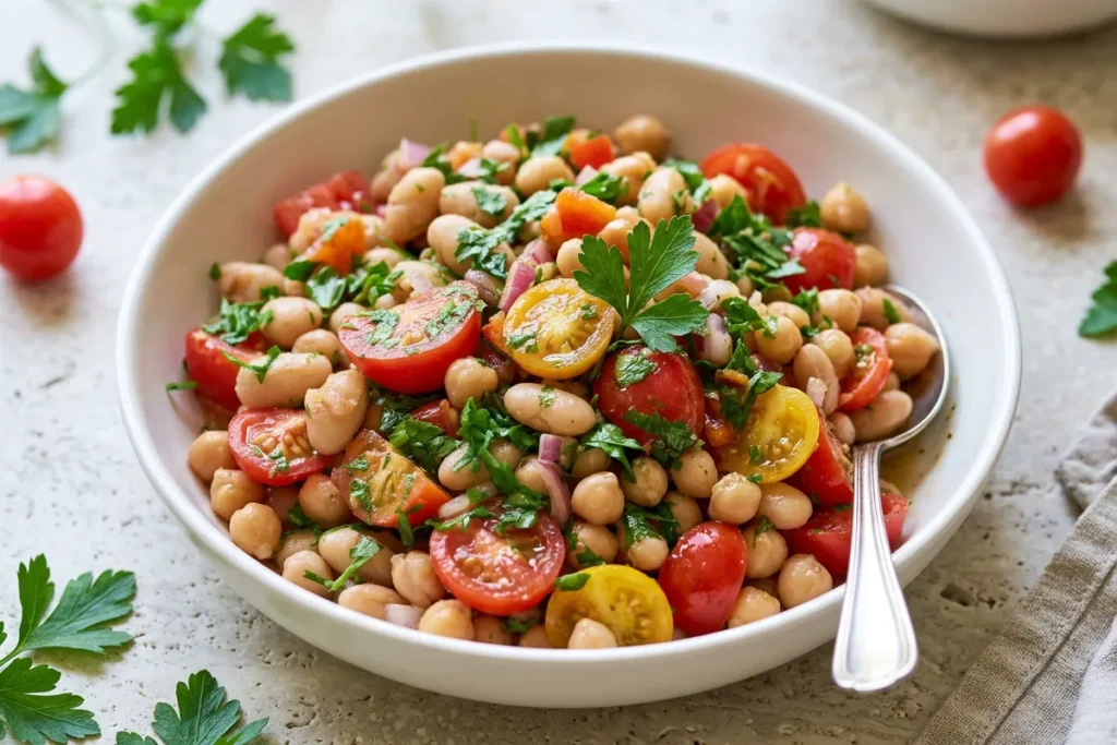 High Protein Bean Salad 
glp1 meal ideas