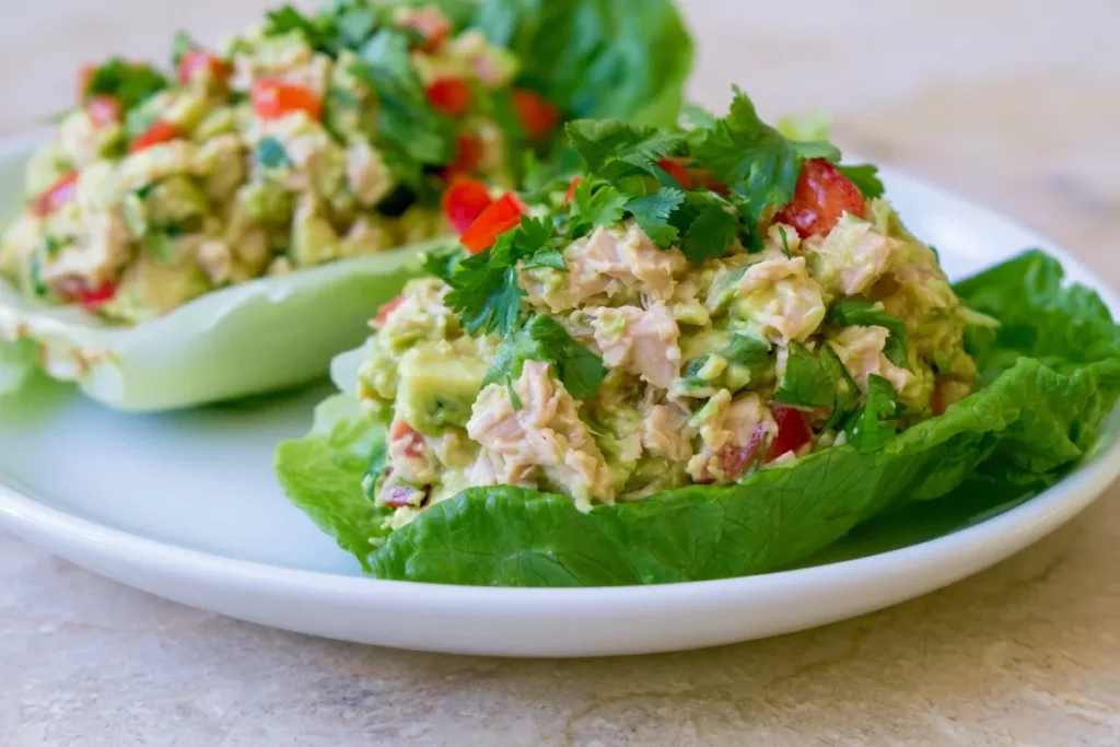 Tuna Avocado Salad in Lettuce Cups
glp1 meal ideas