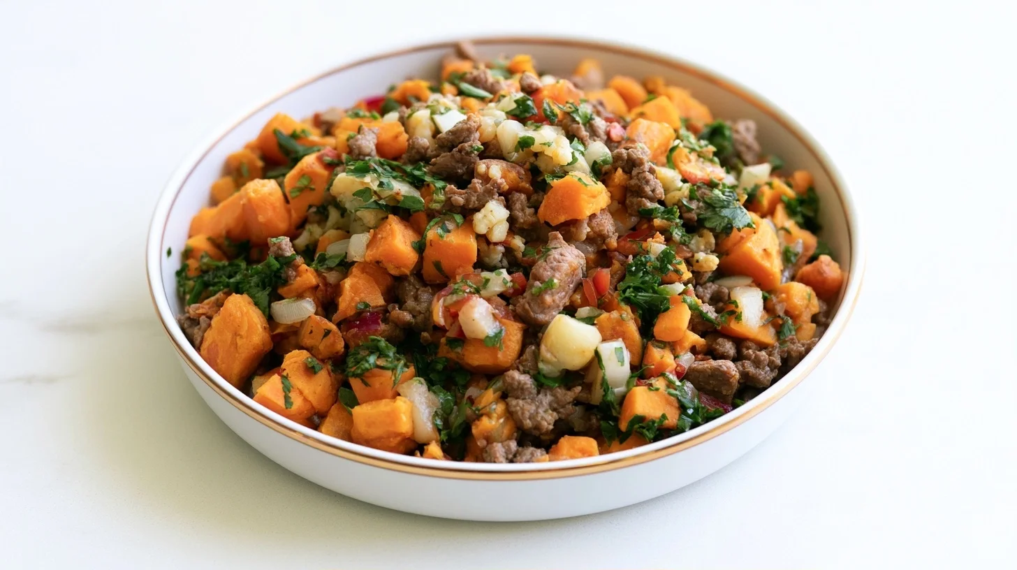 How to Make Beef Sweet Potato Hash Recipe