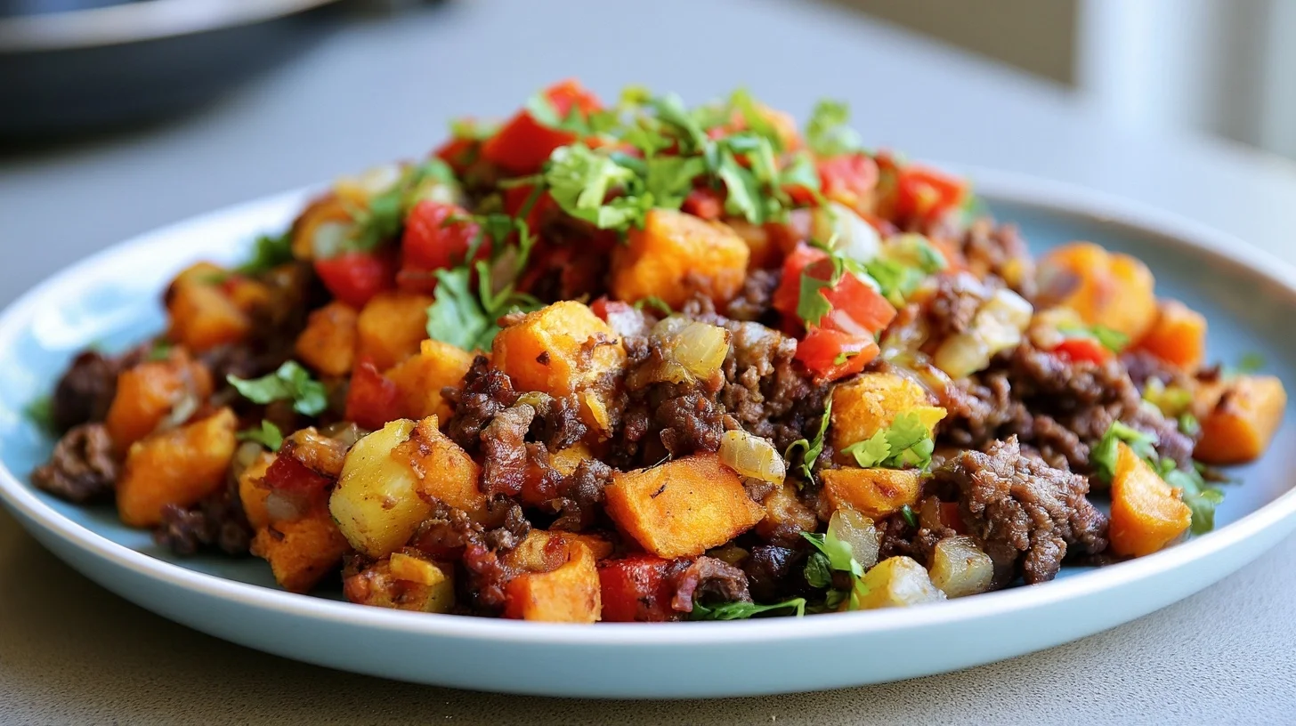 Beef Sweet Potato Hash