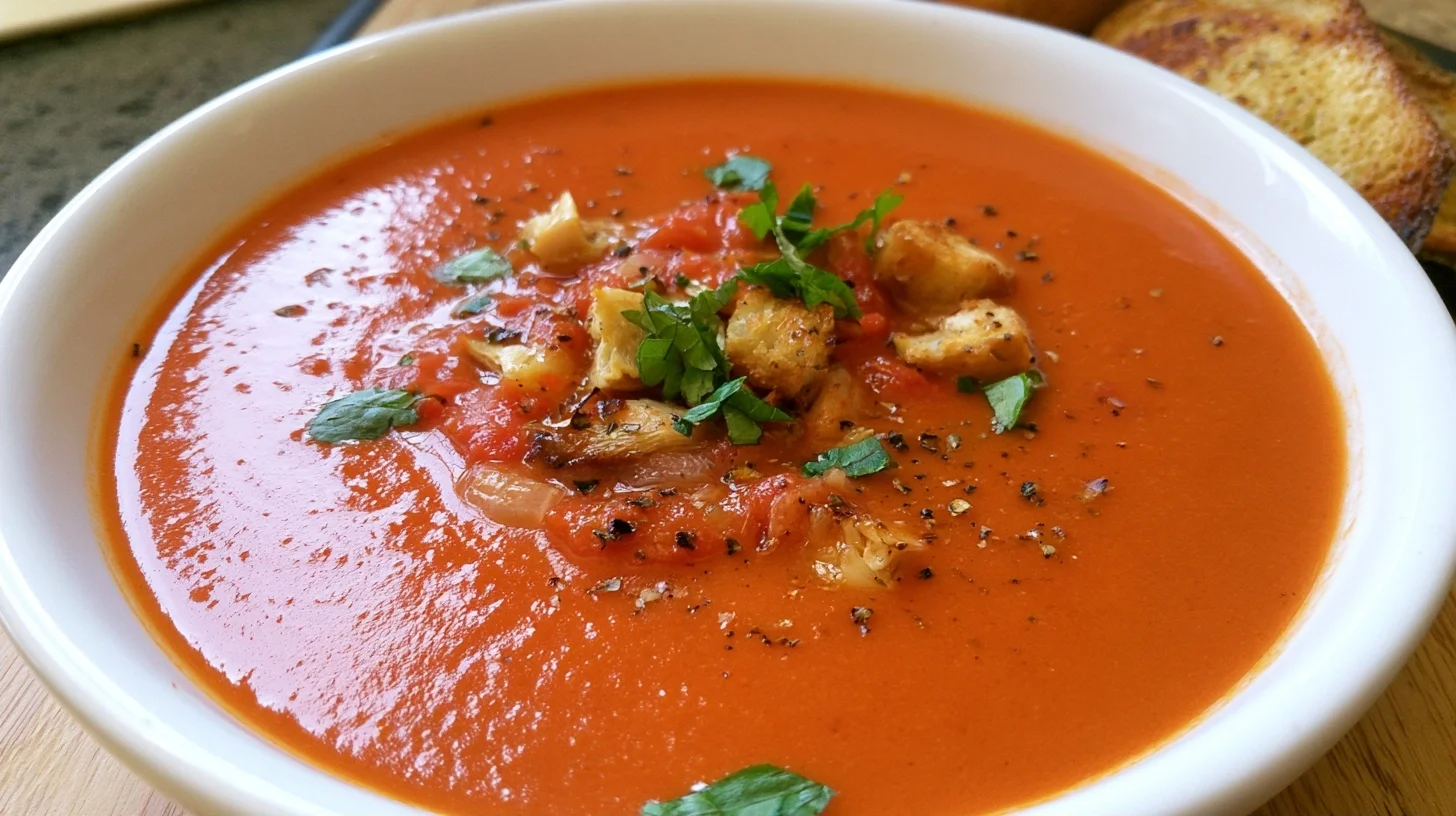 Roasted Garlic Tomato Soup