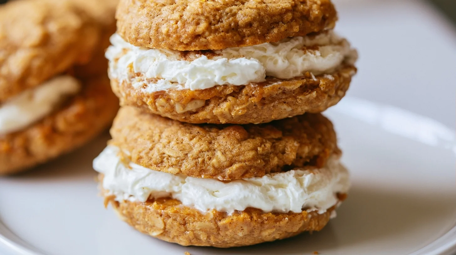 The Best Pumpkin Oatmeal Cream Pie with Browned Butter Filling