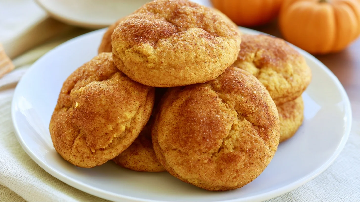Pumpkin Snickerdoodle Cookies