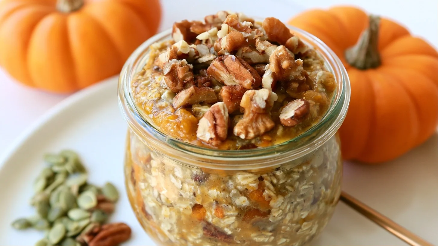Pumpkin Pie Overnight Oats Recipe: Easy and in 5 Minutes