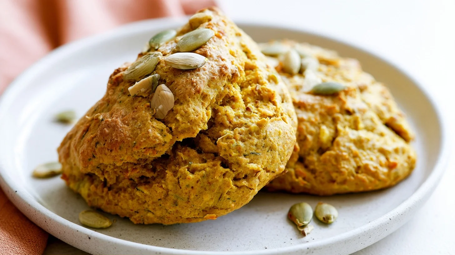 Pumpkin Scones with Spiced Glaze