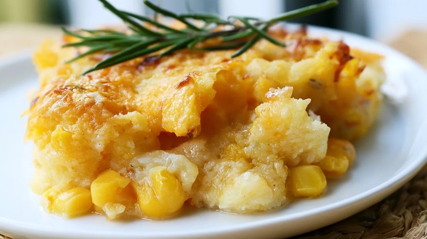 Easy Corn Casserole Recipe with Creamy Texture and Golden Edges