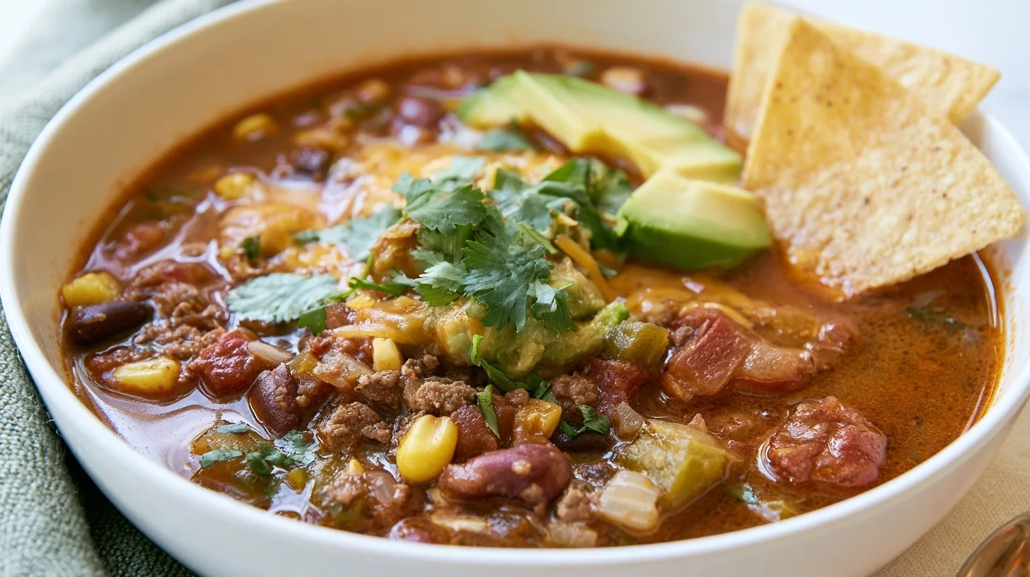 Taco Soup Recipe With Ground Beef