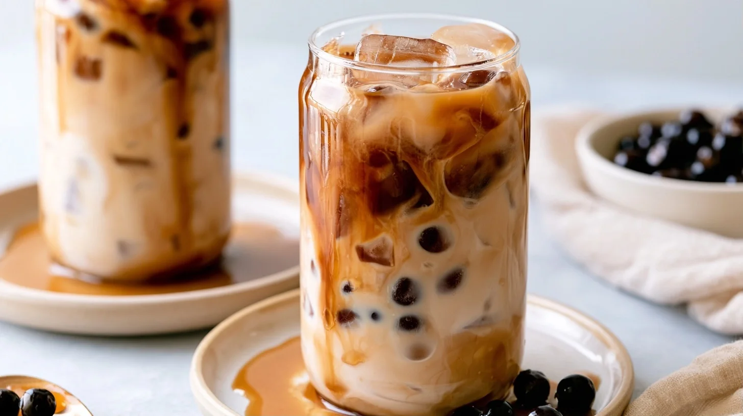 The Best Brown Sugar Milk Tea Recipe with Tiger Stripes