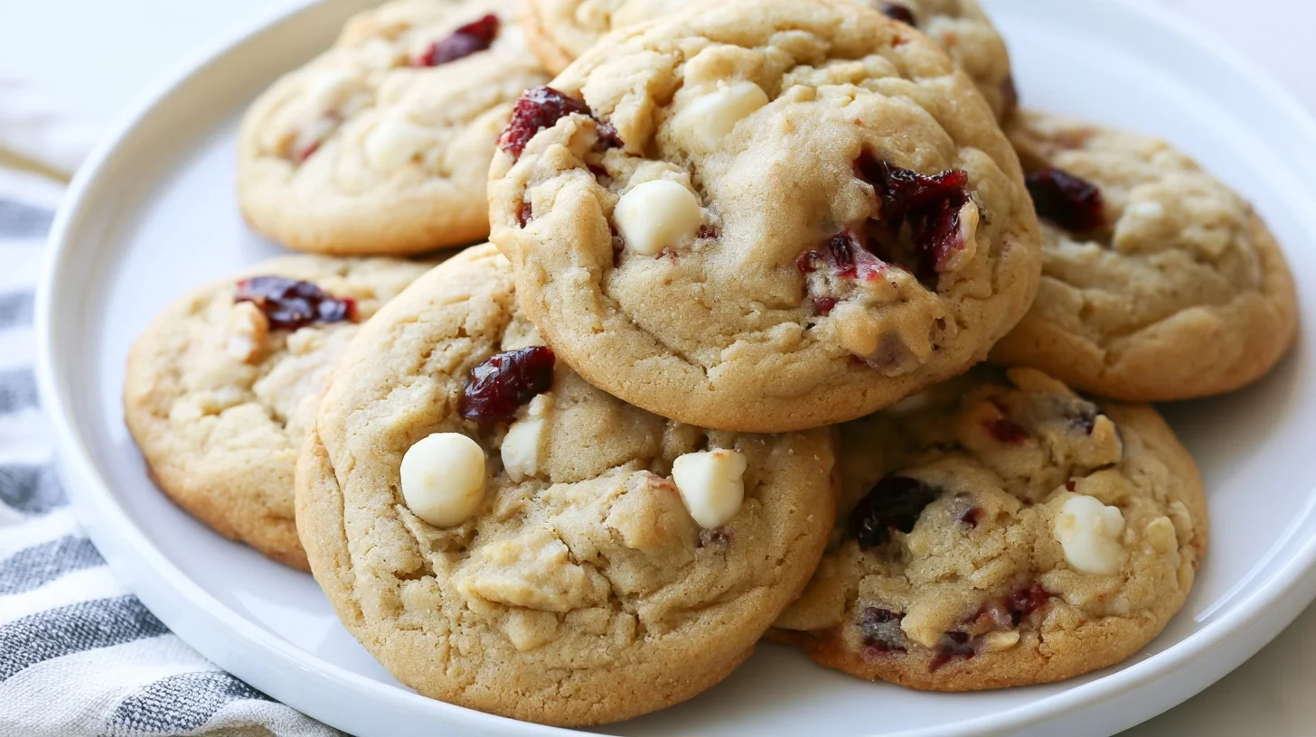 White Chocolate Cranberry Cookies Recipe
