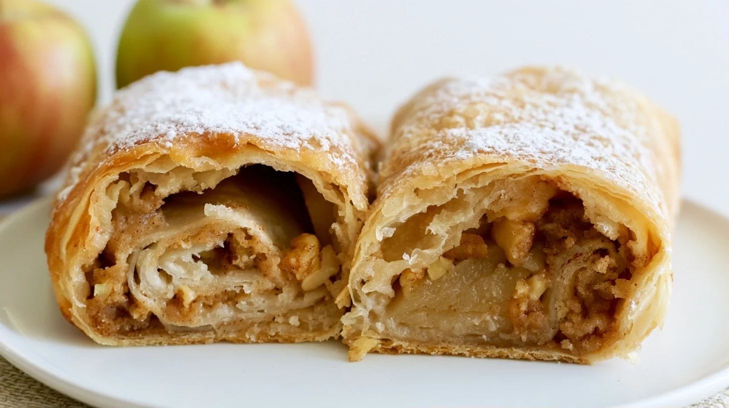 How to Make Apple Strudel Recipe with Flaky Puff Pastry