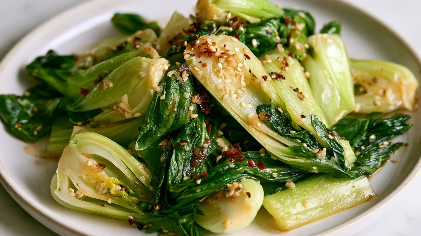 How To Make Bok Choy Recipe with Garlic in 10 Minutes