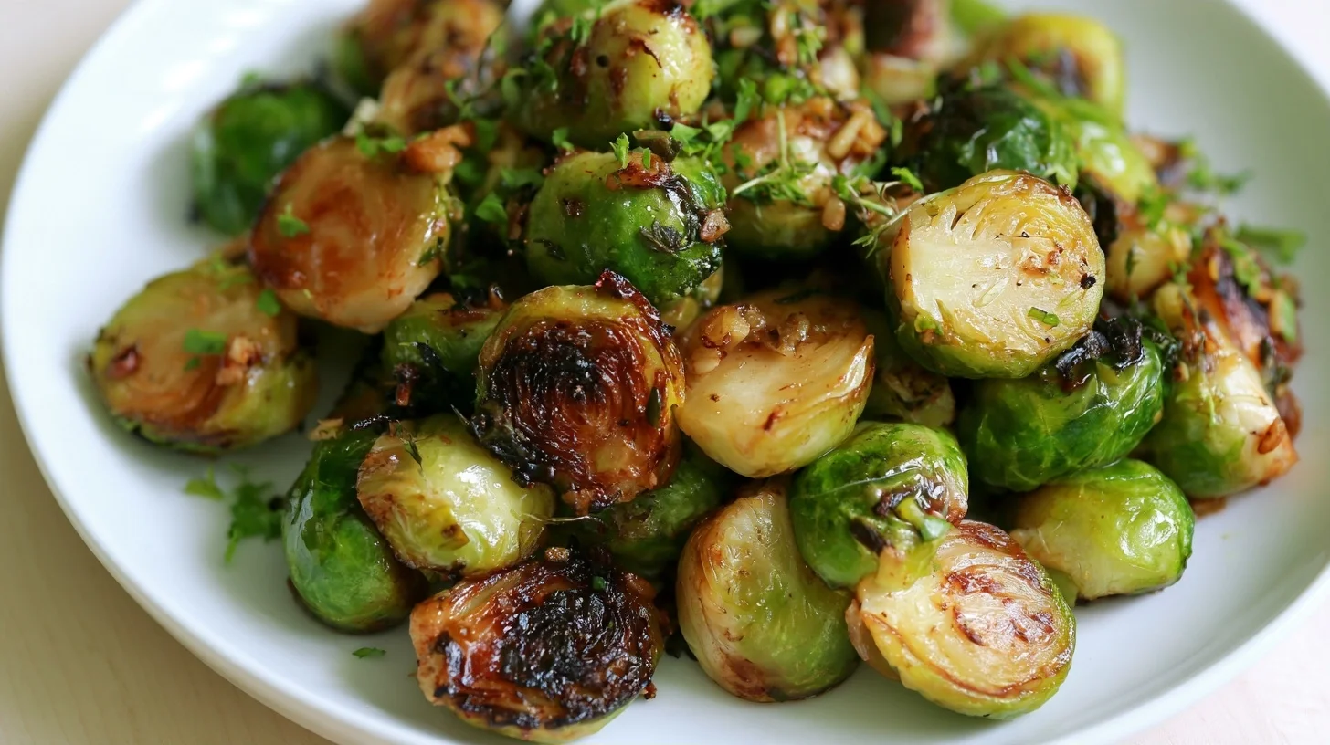 Easy Brussel Sprouts Recipe Roasted at 425°F Until Crispy