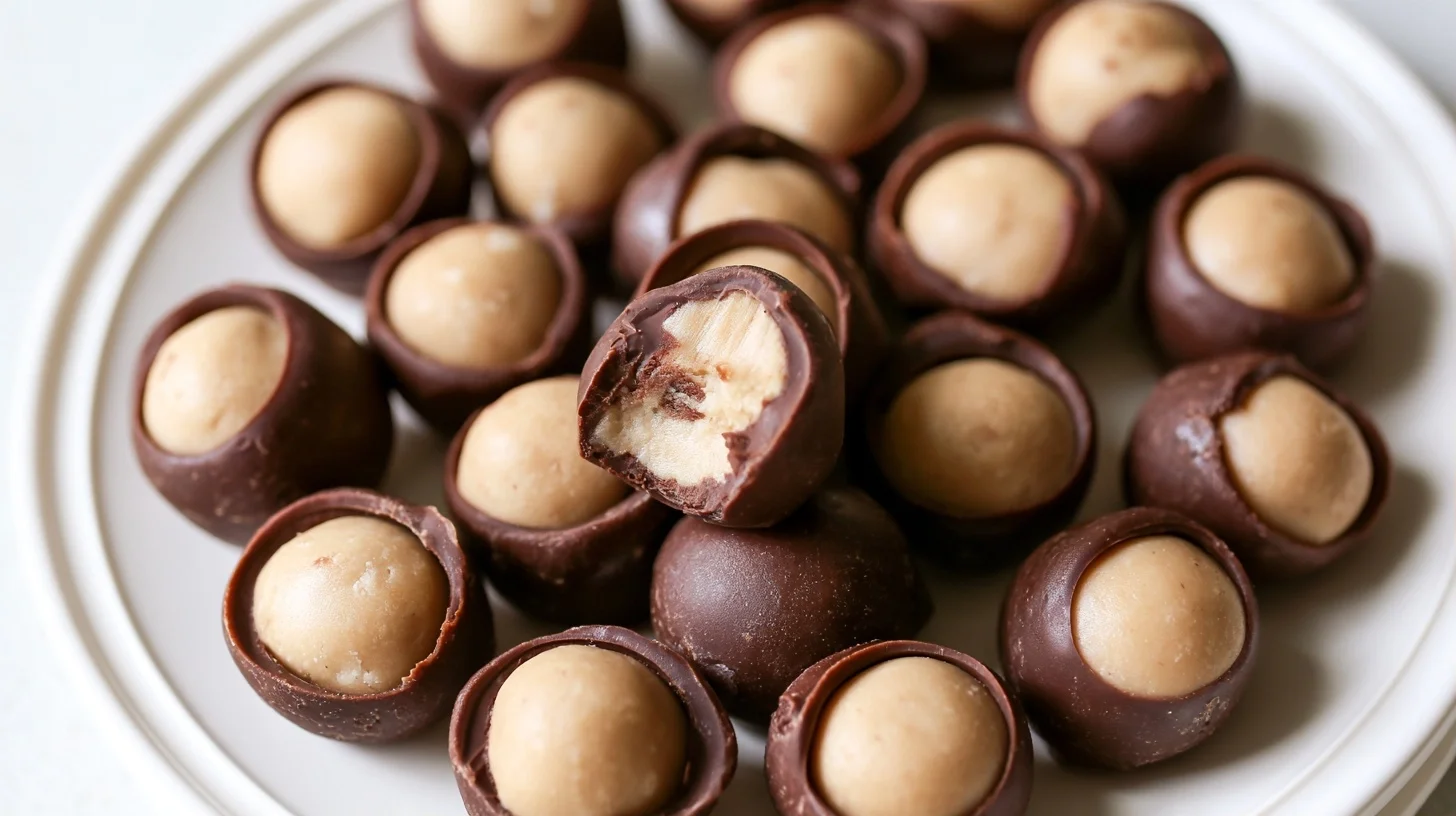 Easy Buckeyes Recipe With a 2 to 1 Peanut Butter Ratio