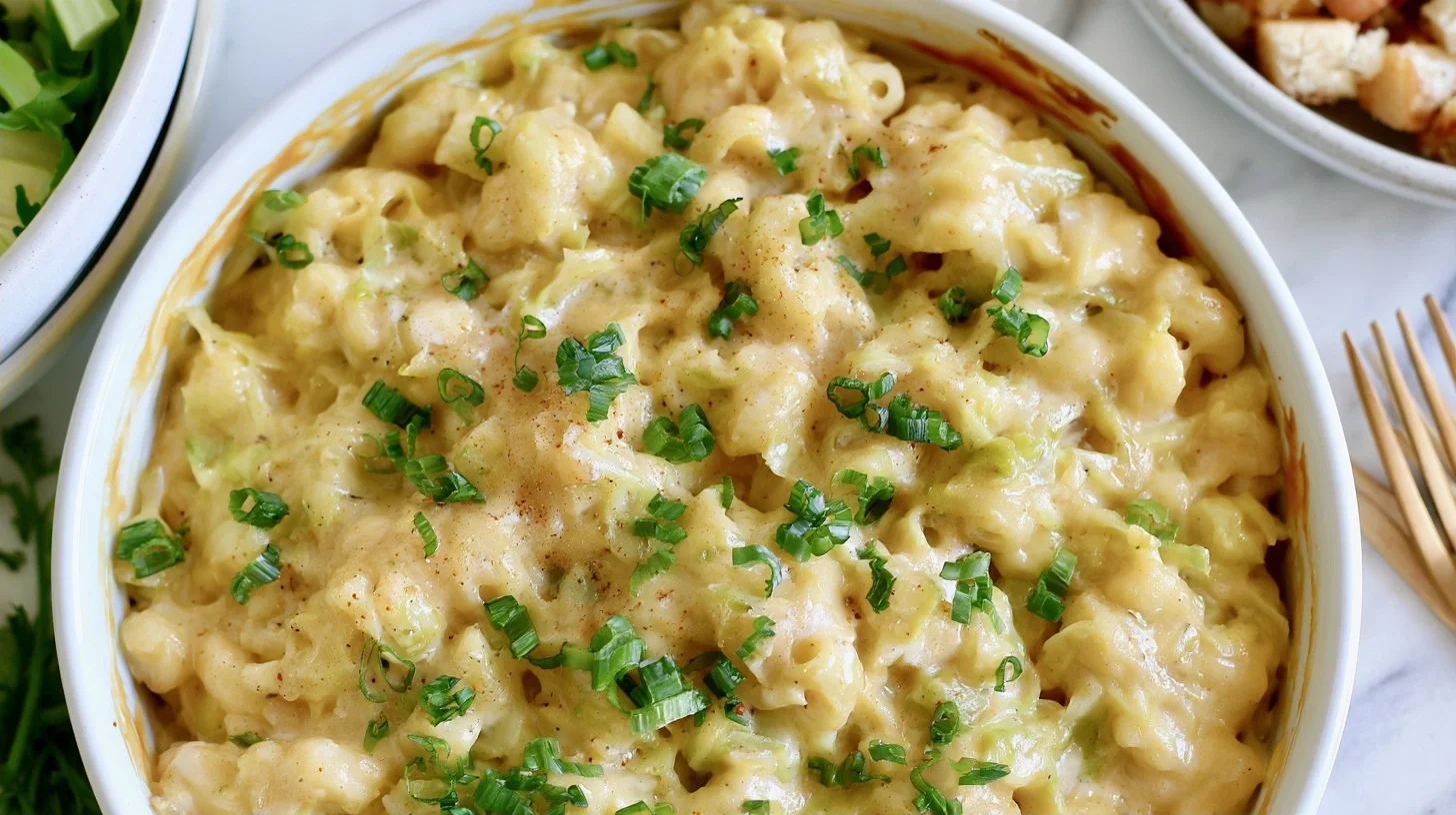 Cabbage Macaroni and Cheese
