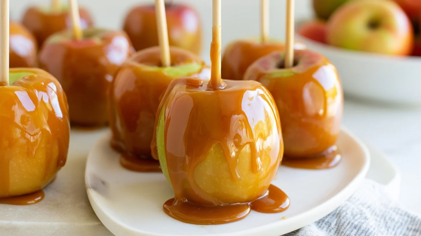 Kraft Caramel Apple Recipe With a Glossy, No-Drip Coating